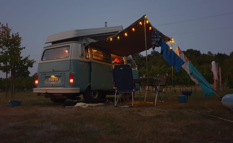 Brum – Volkswagen T2 baby blue with 6 cylinder