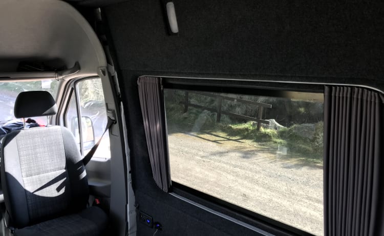Kula the campervan  – Mercedes-Benz Wohnmobil mit 3 Schlafplätzen, Baujahr 2014