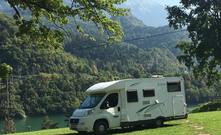 Enjoy an adventure in our spacious two-person camper.