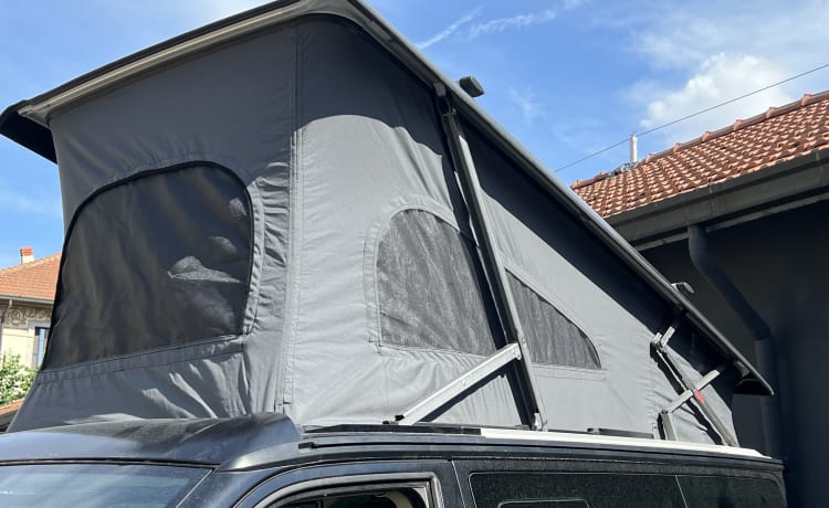 Black – Volkswagen California 4 schläft