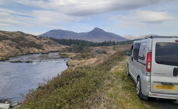 Nissan-camper met 2 slaapplaatsen uit 2008