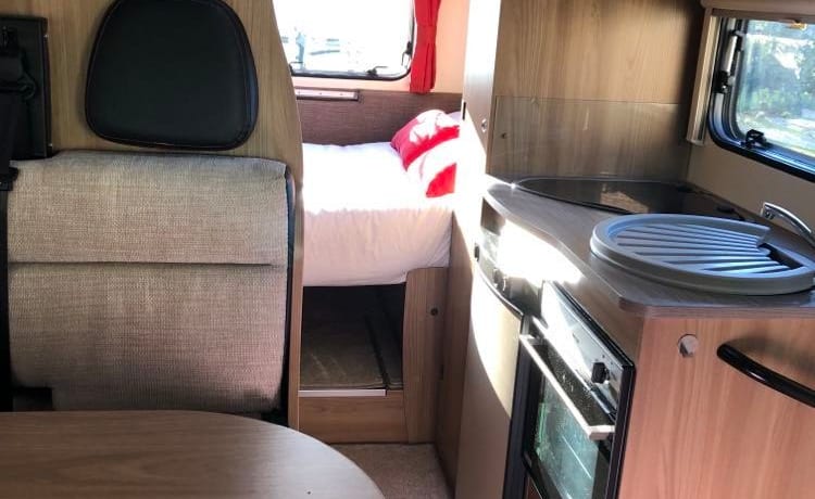 2/3 berth Bailey. Beautiful coach built motorhome with rear bed