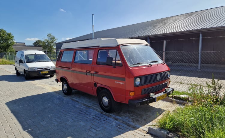 Nostalgische Volkswagen camper om mee op pad te gaan