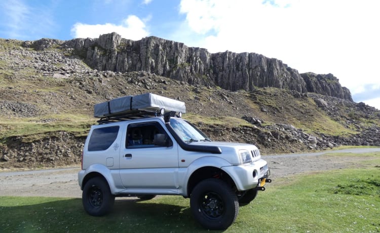 4x4 met Daktent voor 2 personen