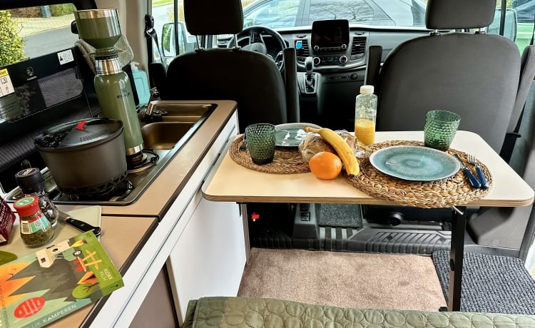 Camping-car (2 à 4p) avec porte-vélos (Ford Transit Bürstner Copa 500) 