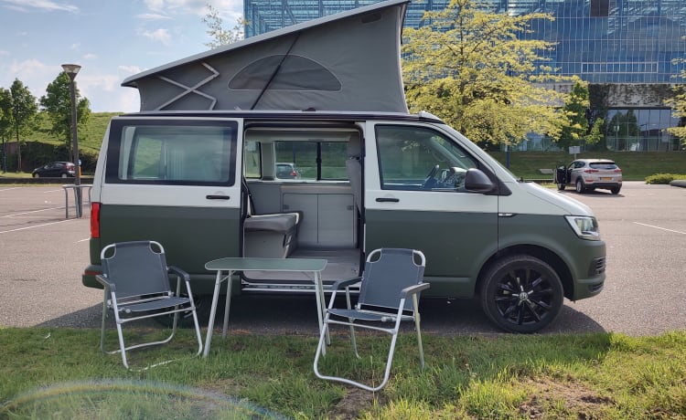 Happy Coast – VW California Automatic 2018 euro 6 CC PDC awning 4 persons