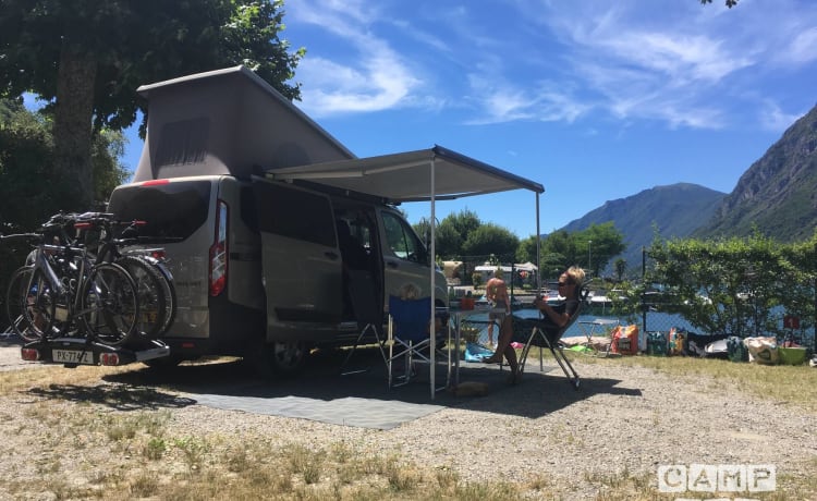 Luxury and complete bus camper - Ford Nugget Westfalia with lifting roof