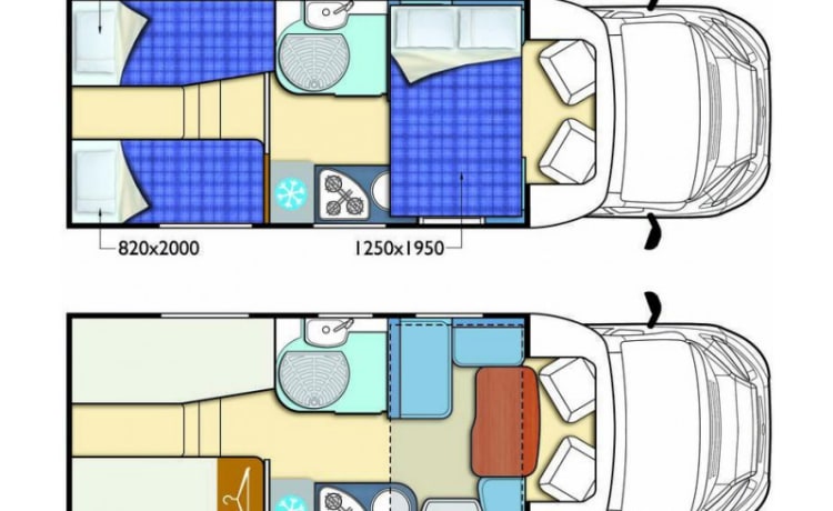 ✅ Luxe comfortabele 5-pers. familie camper