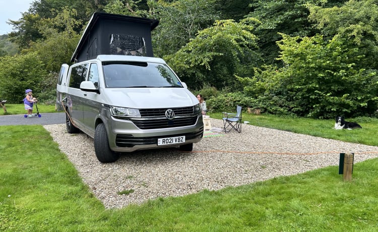 Aggi – Choisissez-moi, choisissez-moi !! 2021 (VW T6.1) avec nouvelle conversion prof - Devon. 