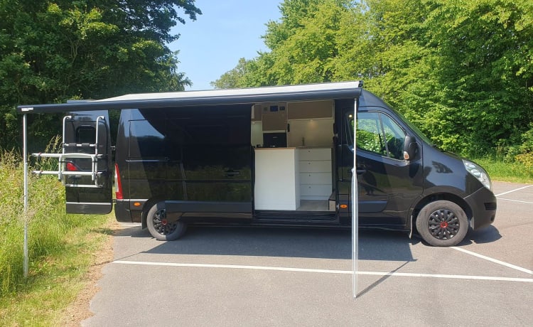 Glamping 2p Renault bus uit 2016, automaat