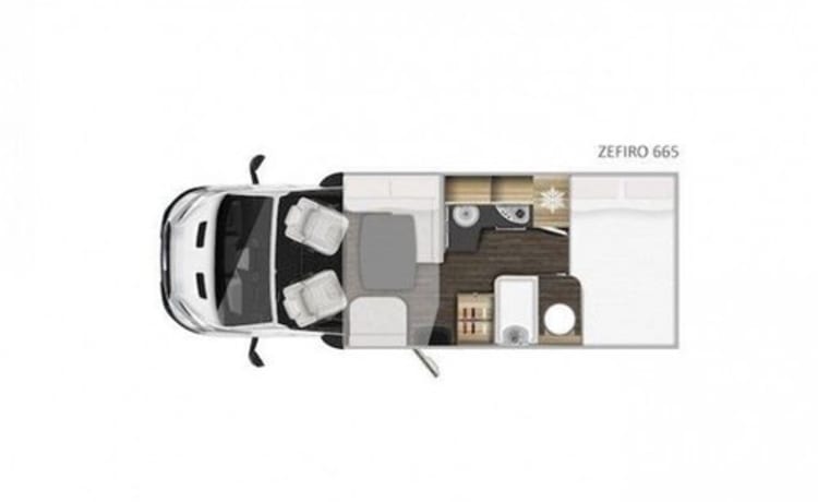 Arran – 4 berth Roller Team Overcab from 2022