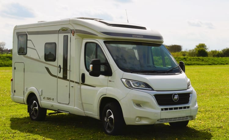 Bonnie – Un camper Hymer a 2 posti letto del 2020 Ideale per le coppie che desiderano un viaggio di lusso