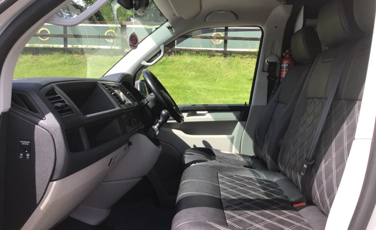 4 berth Volkswagen Transporter Campervan With Pop Top  from 2016