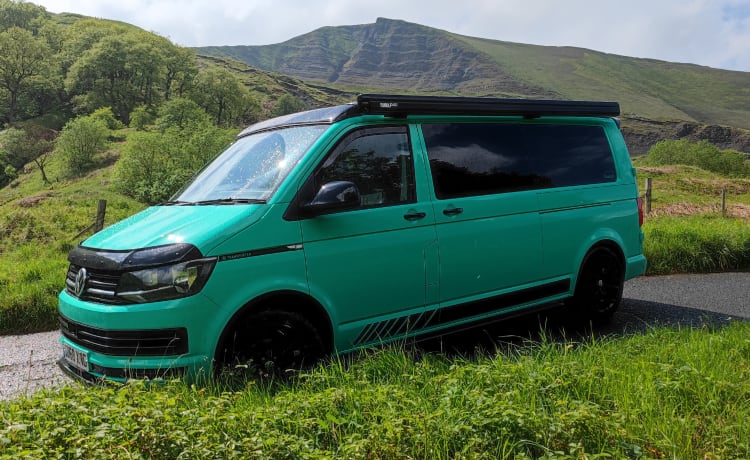 GREENIE – 4 Schlafplätze GREENIE ! VW WOHNMOBIL T6 2.0 Tdi (2018).