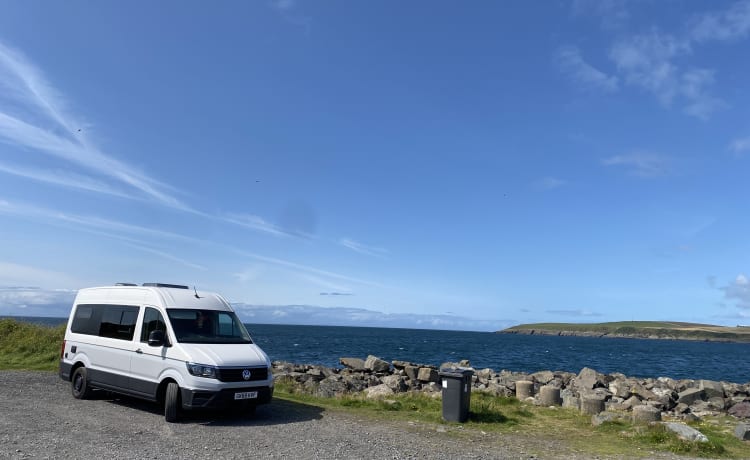 4 Berth VW Craftervan with Shower and Loo (Off Grid-able)