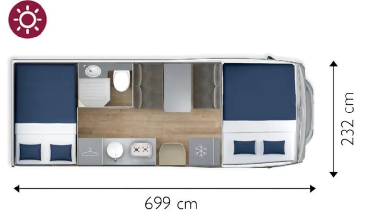 Conch – 6p Giottiline alcove from 2024