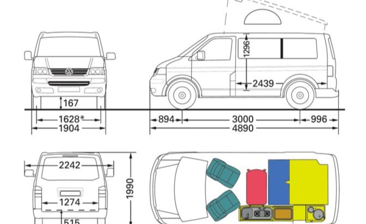 Bulli 2 – Budget bus camper Volkswagen California T5