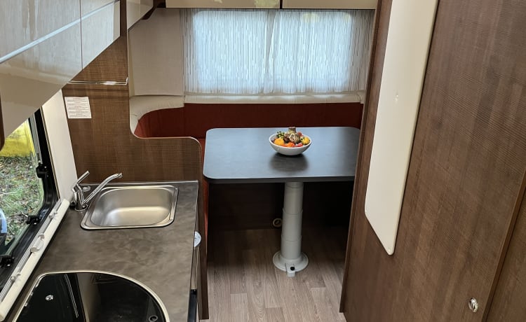 4 person camper (Alcove) l Fiat XGO Dynamic 20 from 2019