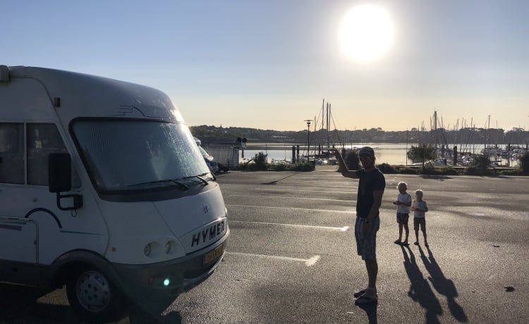 Huis op wielen – Hymer B644 für die ganze Familie