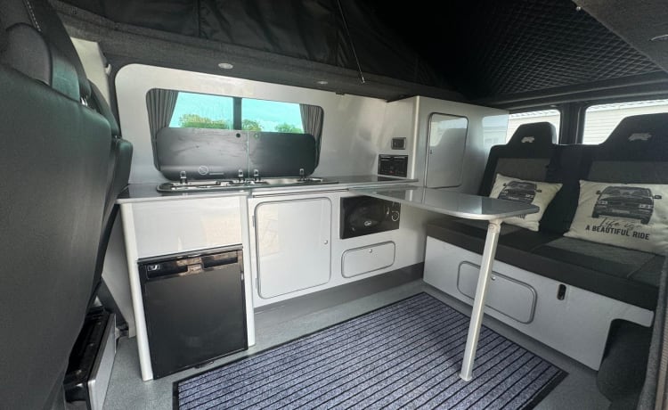 Birt  – 4 berth Volkswagen T6 Lwb campervan pop top from 2017