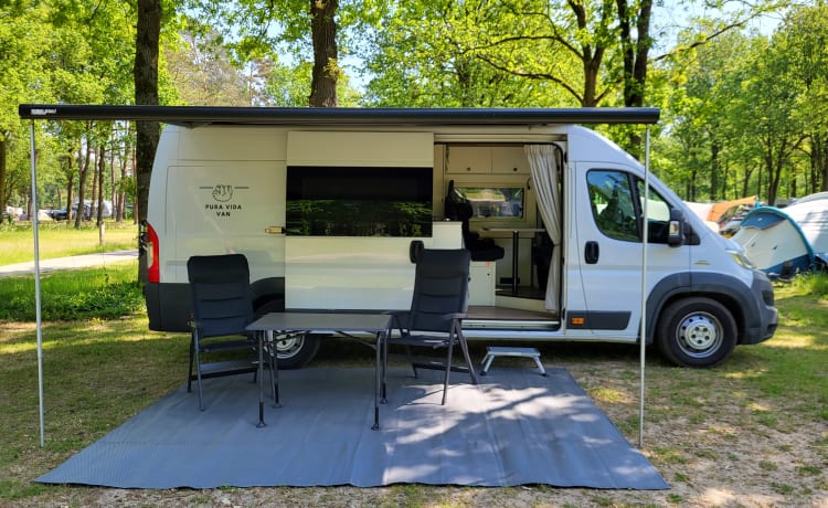 Pura Vida Van – Camping-car bus 3 personnes construit en 2023