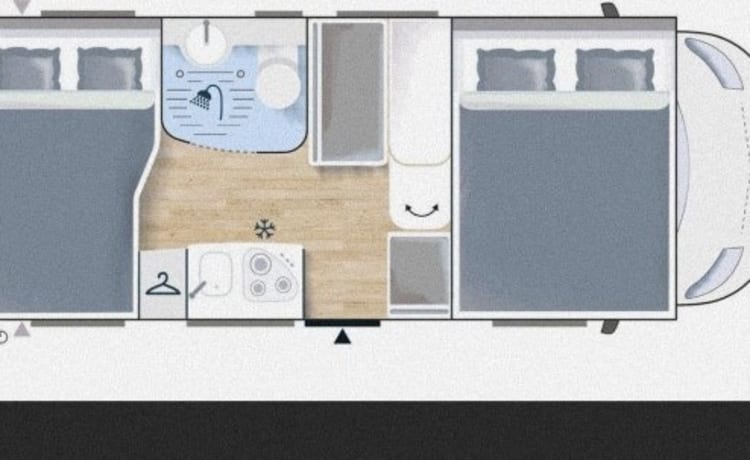 Kämmi – mobil-home compact court pour 2-4 personnes