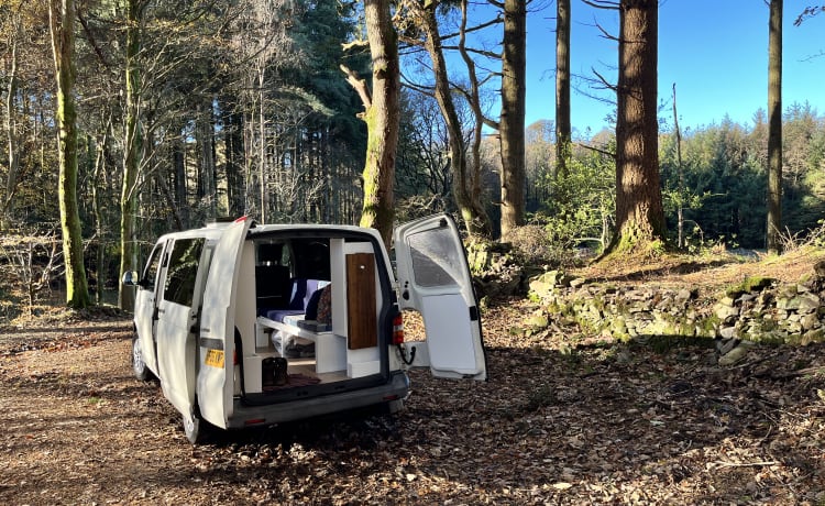 Volkswagen Transporter T5 mit 2 Schlafplätzen, kürzlich umgebauter Wohnmobil