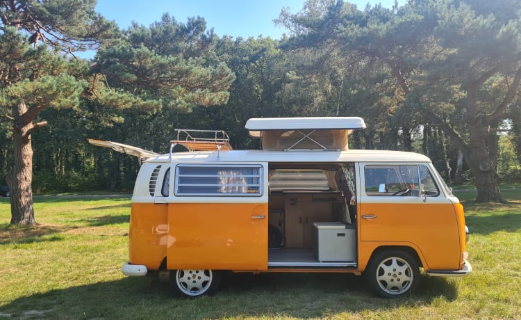 2p Volkswagen campervan uit 1969