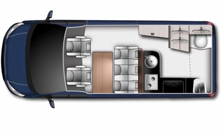 3p Ford Nugget Plus with pop-up roof (2021)