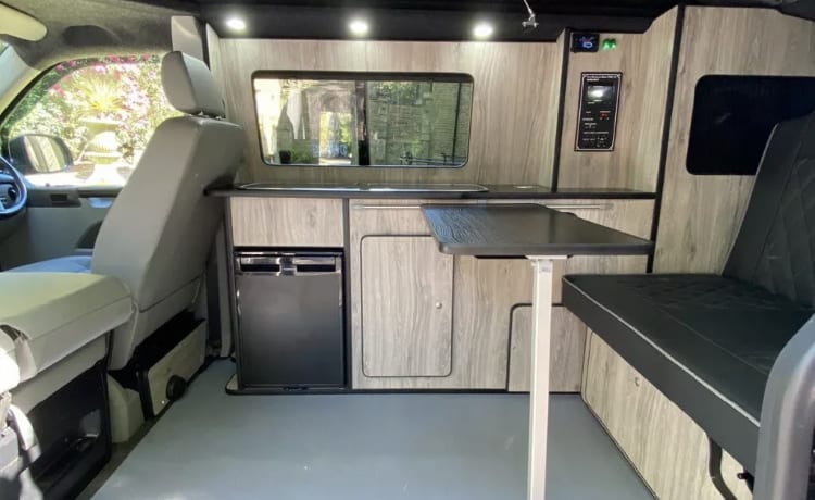 VW Transporter: voor 4 personen