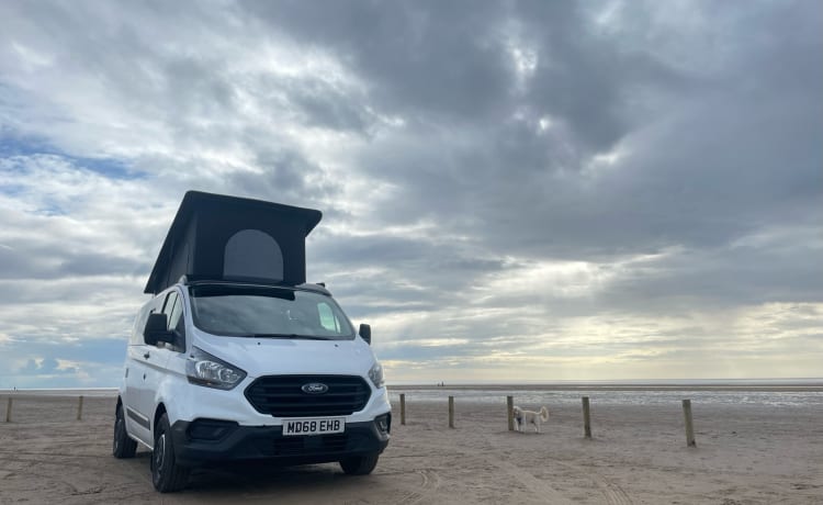 Ruby – Ford Campervan mit 4 Schlafplätzen aus dem Jahr 2018