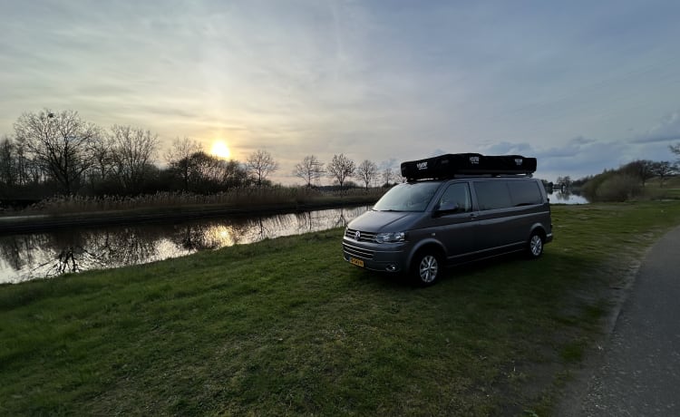 Rooftop party Van  – Happy 4 person Volkswagen party Van. 