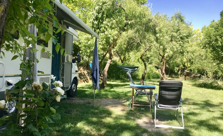 Camping-car VW frais assis autour! (4 personnes alcôve)