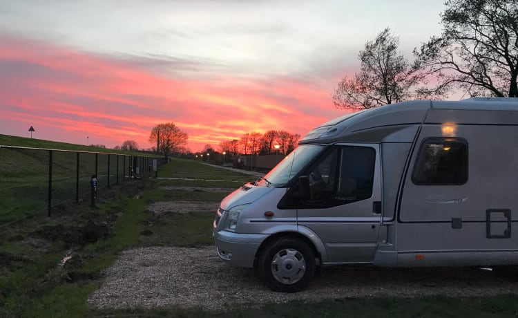 2 person Hymer with length beds