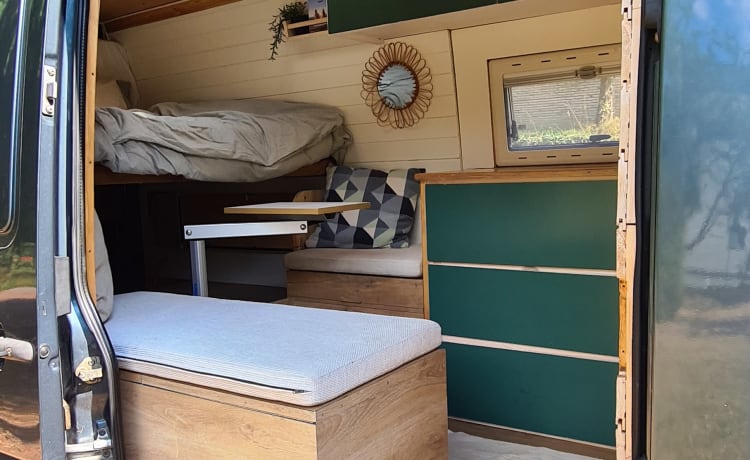 't buske! – Praktische multifunctionele camper voor 2 personen 