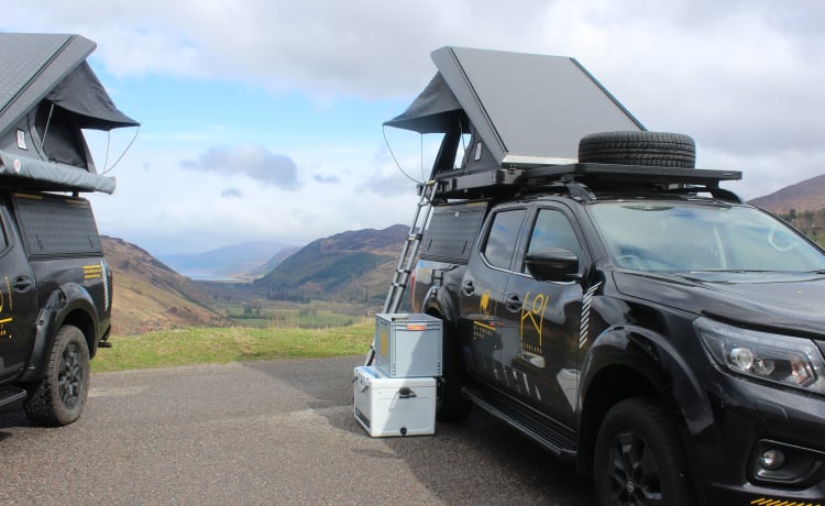 Highland Overland - Shackleton  – Overland Trucks à louer dans les Highlands écossais (aéroport d'Inverness)