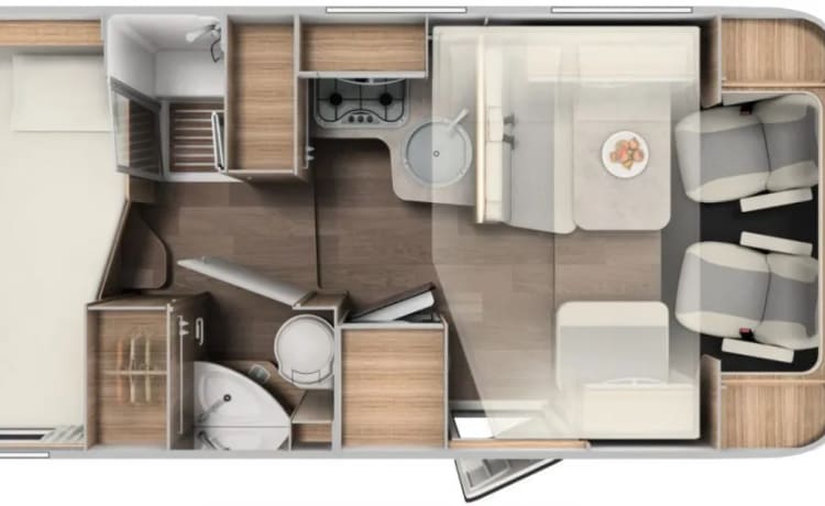 Carado Camper T-334 | 2x Airco | WiFi | Zonnepaneel  | Navigatie iPad