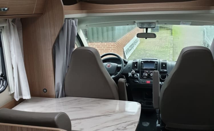 Enjoy our compact and very new luxury motorhome