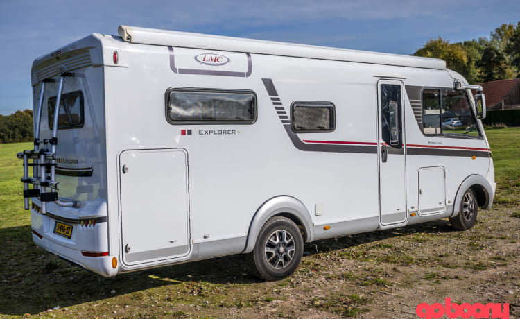 LMC Integral Camper with round seating layout