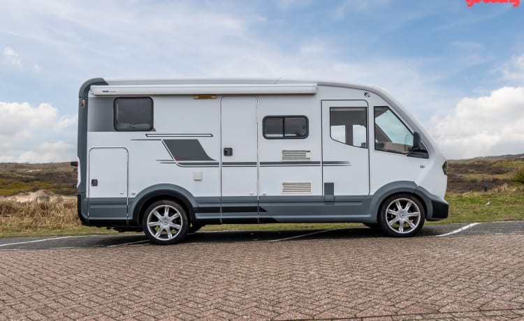 Compact en een beetje anders, superleuke camper!