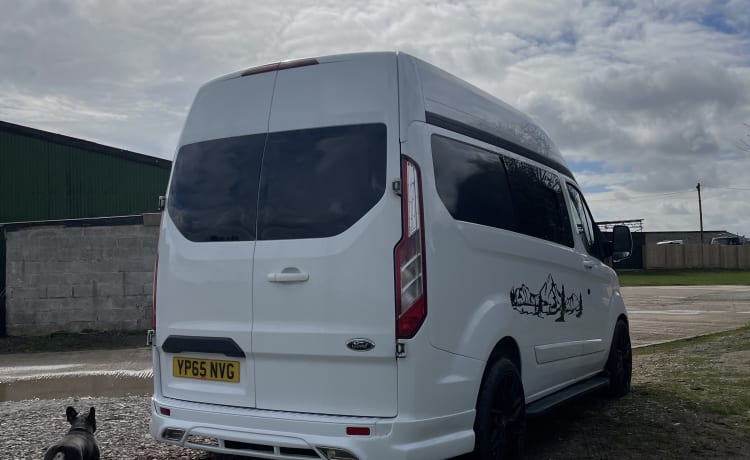 Penelope's Tourer II – Ford camper met 2 slaapplaatsen uit 2015