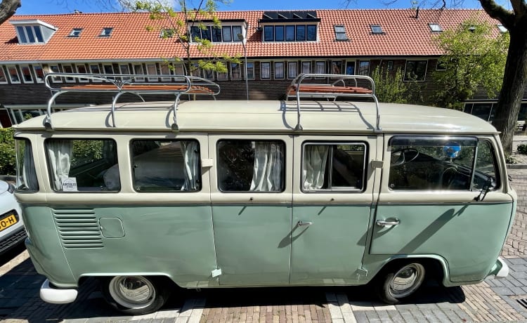 Pistache – Klassischer VW T2 Panoramabus