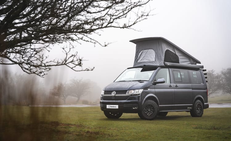 Blue Thunder  – Nieuwe VW-camper met 22 platen 4-persoons SWB T6.1 T30 DSG 7-traps automaat