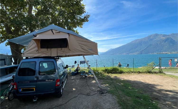 Tenda da tetto 160 con Fiat🇮🇹