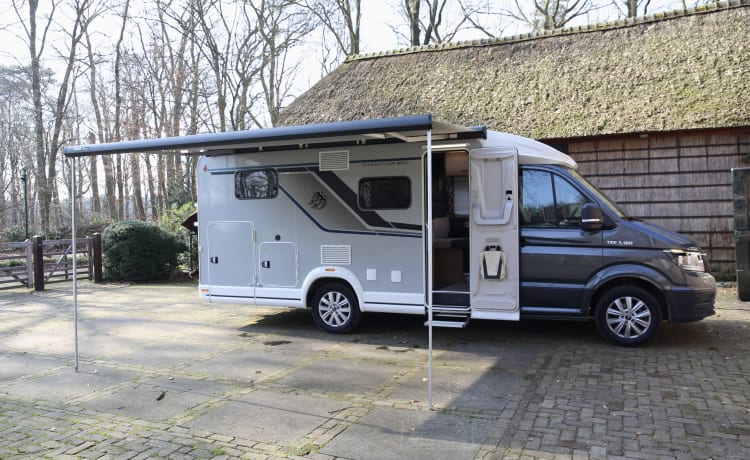 Luxe 2 persoons Knaus semi-integraal