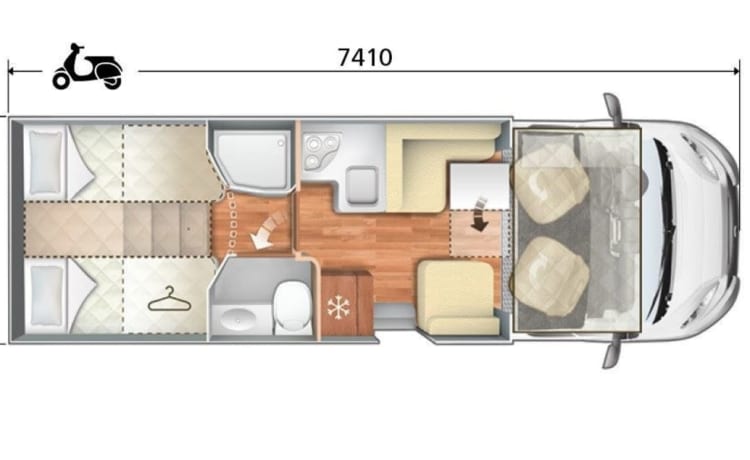 The Rolling Dream – Volledig nieuwe mobilhome, Ford Kronos 284TL (automaat!)