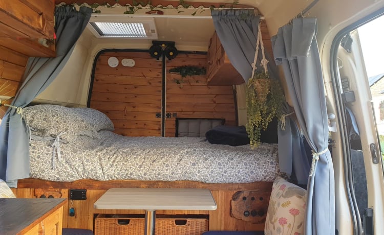 SKY – Unique Rustic Off-grid/EHU Campervan in Cornwall 
