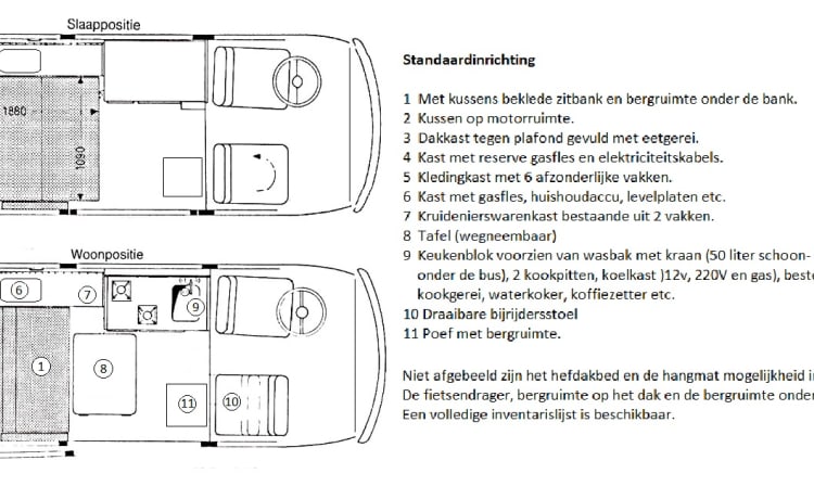 BOB-Mobiel – Le BOB-Mobile VW T3 (avec chauffage)