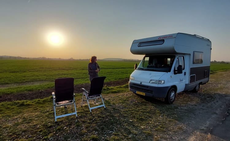 3 à 4 persoons Fiat Ducato Alcove uit 2001