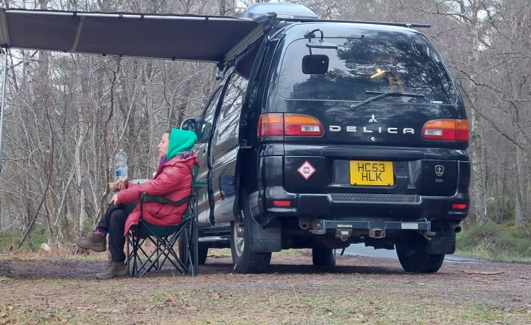 Wee Mitsy  – Cozy 2berth Mitsubishi Delica campervan from 2003
